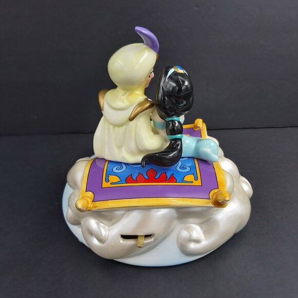Disney Aladdin & Jasmine Magic Carpet MUSIC BOX -A Whole New World 1993 SCHMID - Picture 2 of 16